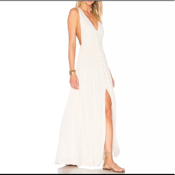 House of Harlow 1960 Dresses & Skirts - House of Harlow1960 Shane Metallic Gold Ivory Maxi